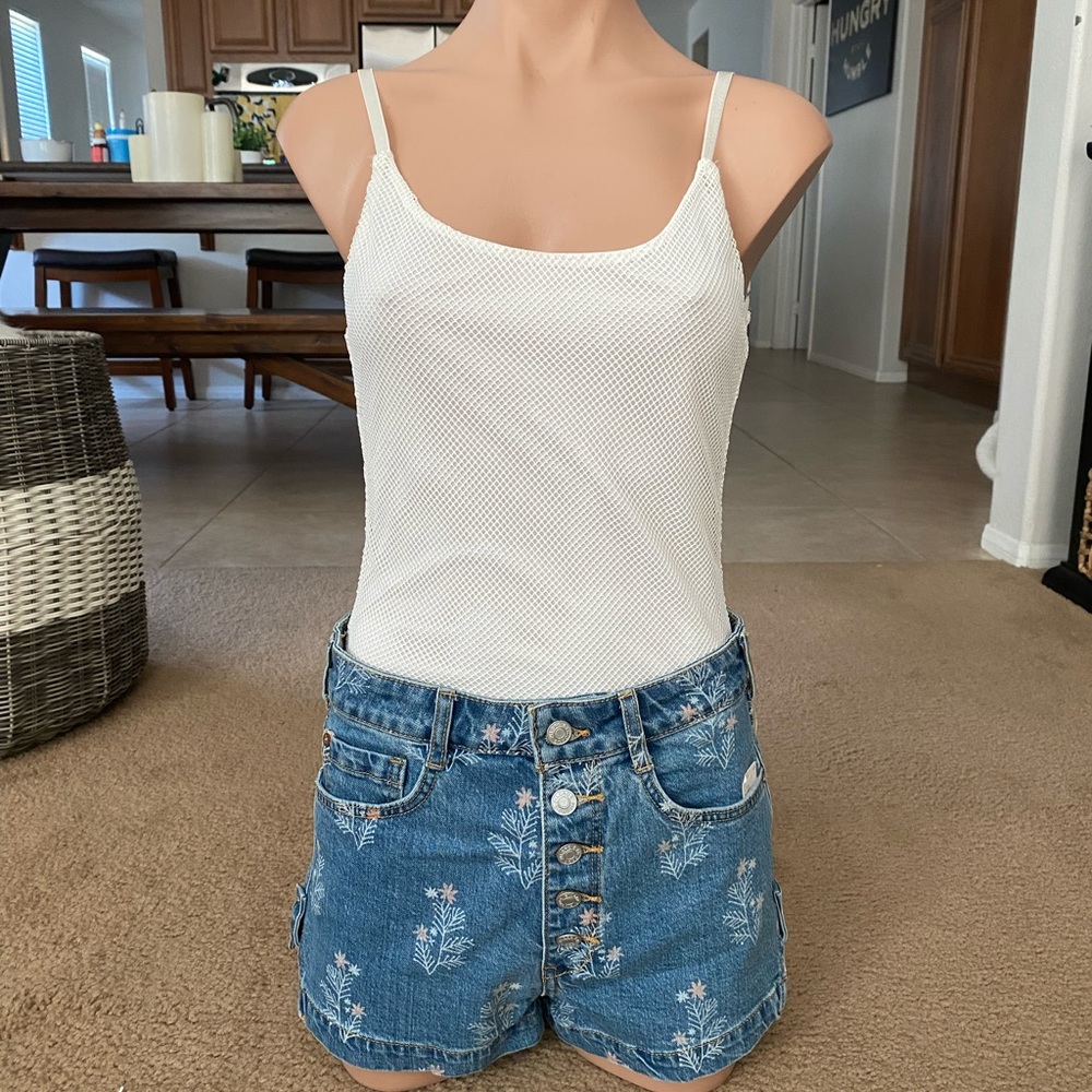 White Honey Punch body suit, size 4, EUC.